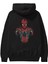 Spiderman (9) Arka Baskılı Siyah Oversize Kapüşonlu Sweatshirt Erkek Kadın 2