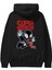 Super Venom Arka Baskılı Siyah Oversize Kapüşonlu Sweatshirt Erkek Kadın 2