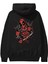 Deadpool (12) Arka Baskılı Siyah Oversize Kapüşonlu Sweatshirt Erkek Kadın 2