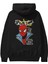 Spiderman (18) Arka Baskılı Siyah Oversize Kapüşonlu Sweatshirt Erkek Kadın 2