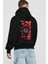 Squid Game (4) Arka Baskılı Siyah Oversize Kapüşonlu Sweatshirt Erkek Kadın 1