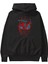 Spiderman (14) Ön Baskılı Siyah Oversize Kapüşonlu Sweatshirt Erkek Kadın 2