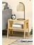 Dekoratif Bambu 2 Katlı Raflı Yan Sehpa Ve Komodin Sehpa 43x42x32,5 Cm 1