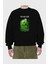 Roronoa Zoro 5 Ön Baskılı Siyah Oversize Sweatshirt Erkek Kadın Bisiklet Yaka 2