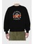 Love Affection Japanese Ön Baskılı Siyah Oversize Sweatshirt Erkek Kadın Bisiklet Yaka 2