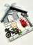 Gri ahşap duvar askısı, şık ve fonksiyonel anahtarlık tutucu decor. 4