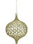 Yılbaşı Süsü Topaç Model Altın Simli Gold 12 cm 1