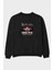 Death Note Ön Baskılı Siyah Oversize Sweatshirt Erkek Kadın Bisiklet Yaka 1