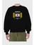 Osaka Kansai Regional Ön Baskılı Siyah Oversize Sweatshirt Erkek Kadın Bisiklet Yaka 2