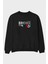 Bronx 96 Ön Baskılı Siyah Oversize Sweatshirt Erkek Kadın Bisiklet Yaka 1