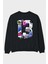 Urban Street 13 Arka Baskılı Siyah Oversize Sweatshirt Erkek Kadın Bisiklet Yaka 1