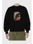 Headless Horseman Ön Baskılı Siyah Oversize Sweatshirt Erkek Kadın Bisiklet Yaka 2
