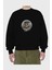 Bird Pilot Ön Baskılı Siyah Oversize Sweatshirt Erkek Kadın Bisiklet Yaka 2