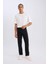 Sergio Regular Fit Normal Kalıp Normal Bel Boru Paça Jean Pantolon Black 1