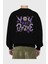 You Are Brave Yazılı Arka Baskılı Siyah Oversize Sweatshirt Erkek Kadın Bisiklet Yaka 2