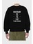 Gambler The King Ön Baskılı Siyah Oversize Sweatshirt Erkek Kadın Bisiklet Yaka 2