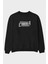 Canberra Ön Baskılı Siyah Oversize Sweatshirt Erkek Kadın Bisiklet Yaka 1