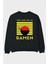 You Had Me At Ramen Yazılı Arka Baskılı Siyah Oversize Sweatshirt Erkek Kadın Bisiklet Yaka 1