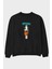 Official Loser Ön Baskılı Siyah Oversize Sweatshirt Erkek Kadın Bisiklet Yaka 1