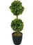 Tekno Trust Yapay Ağaç Şimşir Top 2 Toplu 12x40cm Siyah Saksıda 1