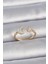 Gold Renk Incili Hilal Zirkon Taşlı Yıldız Ayarlanabilir Model Kadın Yüzük - EBJ261410W29219 1