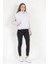 Kadın Karmelanj Kolsuz Kapüşonlu Kanguru Cepli Oversize 3 İp Sweatshirt Hoodie - 2522 5