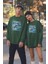 Watercolor Kedi Baskılı Oversize Kadın Sweatshirt 22753 1