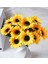 Yapay Lüx Sarı Ayçiçeği Demeti, doğal görünüm, 11-30 cm, güzel dekorasyon. 1