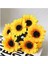 Yapay Lüx Sarı Ayçiçeği Demeti, doğal görünüm, 11-30 cm, güzel dekorasyon. 3