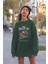 Never Splıt Up Baskılı Oversize Sweatshirt 22851 2