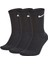 Dri Fit Everyday Cotton Cushioned Crew 3 Pr Siyah Çorap 3 Çift Siyah 1