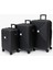 Stream Siyah Abs Kabin Orta ve Büyük Boy Tekerlekli 3'lü Valiz Seti 1