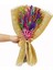 Renkli Lavanta Demeti, Dekoratif Çiçek, Hediye, 40-45 cm, Mor, Şık Tasarım 2