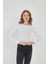 Kadın Bisiklet Yaka Uzun Kollu Fitilli Bluz 1