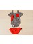 Leopar Desenli Çıtçıtlı Bandanalı Bebek Badi 1