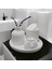Banyo Dekoratif Seti, Beton, 5x5, Beyaz, Şık ve Şık Tasarım 2