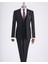 Italyan Stil Ceket Yelek Pantolon Takım Elbise Siyah T12841 5