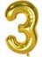 Yaş Gold Balon Seti Krom Gold Konfetili Beyaz Balon Happy Birthday Banner (Balon Bandı Hediyeli) 4