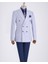 Italyan Stil Slim Fit Kravuze Erkek Tek Ceket Mavi T13337 2