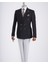 Italyan Stil Slim Fit Kravuze Erkek Tek Ceket Siyah T13340 2