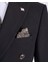 Italyan Stil Slim Fit Kravuze Erkek Tek Ceket Siyah T13340 4