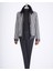 Italyan Stil Slim Fit Kürklü Gömlek Yaka Erkek Mont Siyah T13285 2