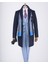 Italyan Stil Slim Fit Sivri Yaka Yün Karışımlı Kaşe Erkek Kaban Lacivert T13364 1