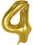 Yaş Gold Balon Seti Krom Gold Konfetili Beyaz Balon Happy Birthday Banner (Balon Bandı Hediyeli) 4