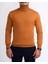 Italyan Stil Slim Fit Triko Balıkçı Yaka Boğazlı Kazak Turuncu T13103 1