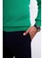 Italyan Stil Slim Fit Triko Balıkçı Yaka Boğazlı Kazak Yeşil T13100 5
