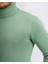 Italyan Stil Slim Fit Triko Balıkçı Yaka Boğazlı Kazak Yeşil T13102 4