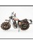El Yapımı Vintage Metal Motorsiklet Modeli, Ev ve Ofis Dekoru, 7x17 cm 4