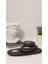 Şık Siyah 3'lü Taş Mumluk Dekoratif Set, Beton Malzeme, 29x15 cm 4