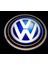 Volkswagen Marka Pilli Kapı Altı Sensörlü Logo 1